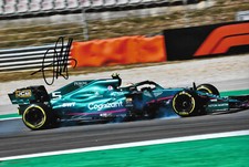 Sebastian Vettel "Aston Martin 2021" autograph signed 20x30 cm picture