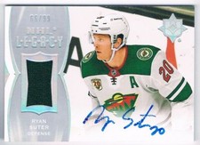 2020-21 UPPER DECK ULTIMATE COLLECTION NHL LEGACY RYAN SUTER AUTO JERSEY 1 COLOR