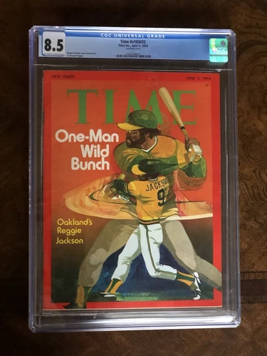 Time Magazine 1974 Reggie Jackson CGC 8.5 1st of 2 graded