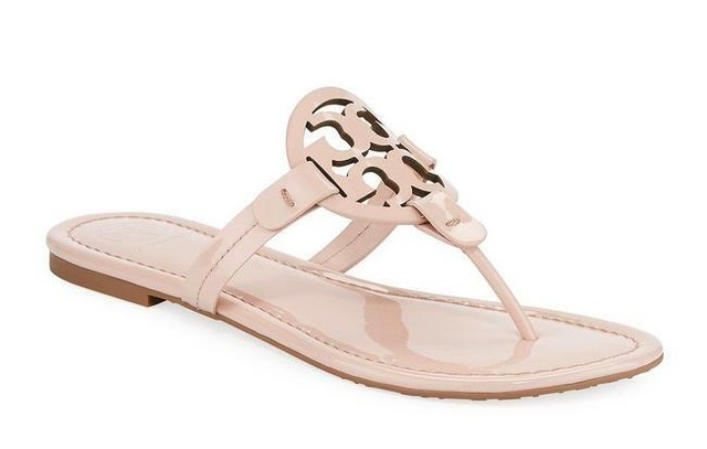 shell pink sandals