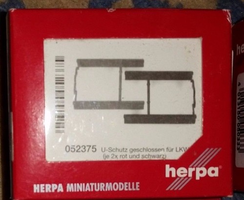 HO 1/87 Herpa 052 375 - Protección de underride para camiones nuevo en paquete # 052375 | Zustand: New