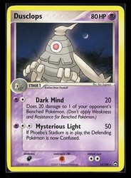 Dusclops 14/108 EX Power Keepers Holo Rare