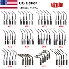 5pcs Dental Ultrasonic Scaler Puntas Endo Perio Scaling ED GD PD Para DTE SATLEC