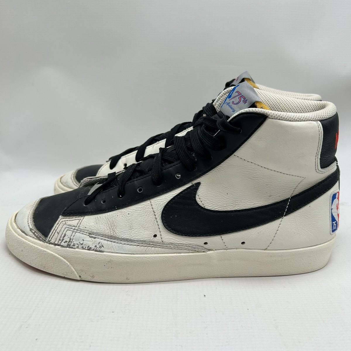 【値下げ】Nike Blazers タンクトップ M 黒/赤/白 Nike Blazer Mid 77 EMB Nba 75th Anniversary Men's Size 10.5