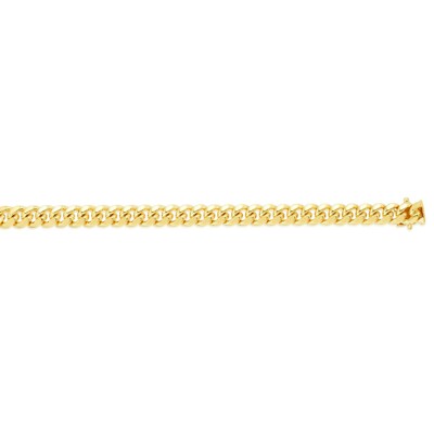 14k Yellow Gold 22'' Solid Miami Cuban Curb Link 4mm 26 grams Chain/Necklace