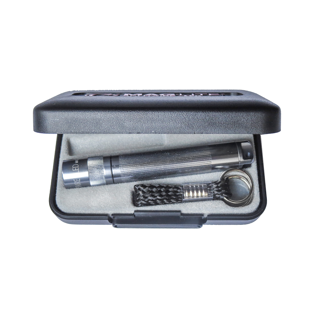 GRAY MAGLITE SOLITAIRE LED, AAA CELL, KEYCHAIN, MAGLITE TORCH, without