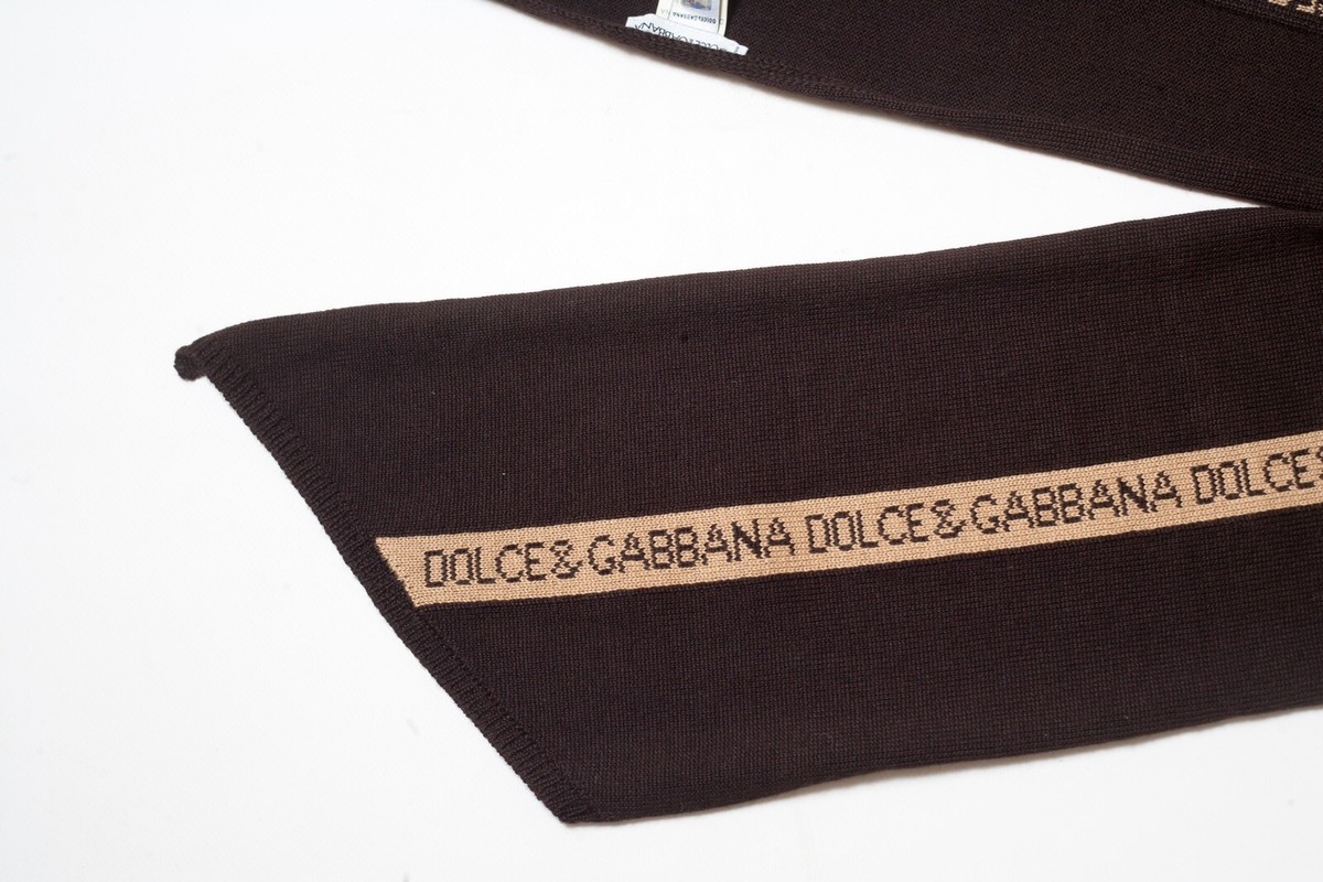 Dolce & Gabbana Wool Blended Logo Scarf And Hat Set | eBay