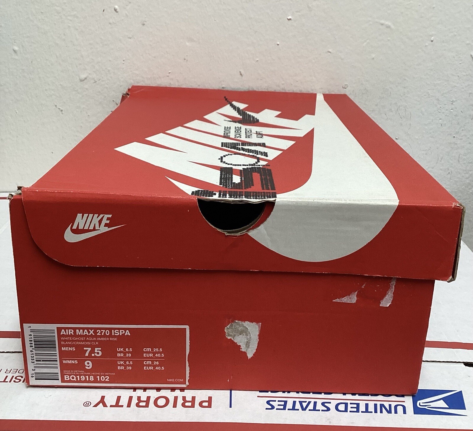 air max 270 shoe box