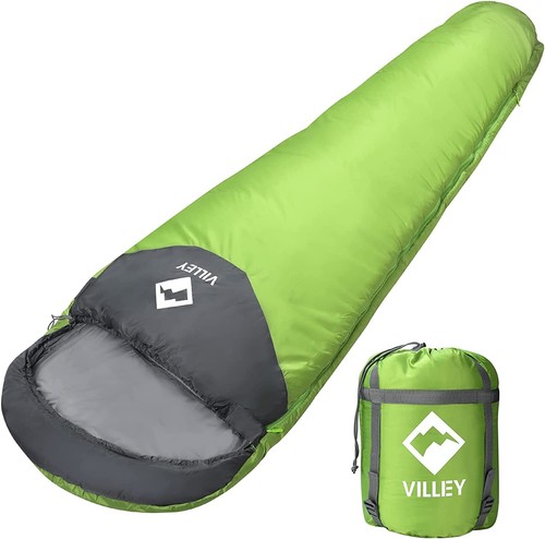 Villey Mummy Lightweight Sleeping Bag Backpacking Sleeping Bag,Polyester - Picture 7 of 18