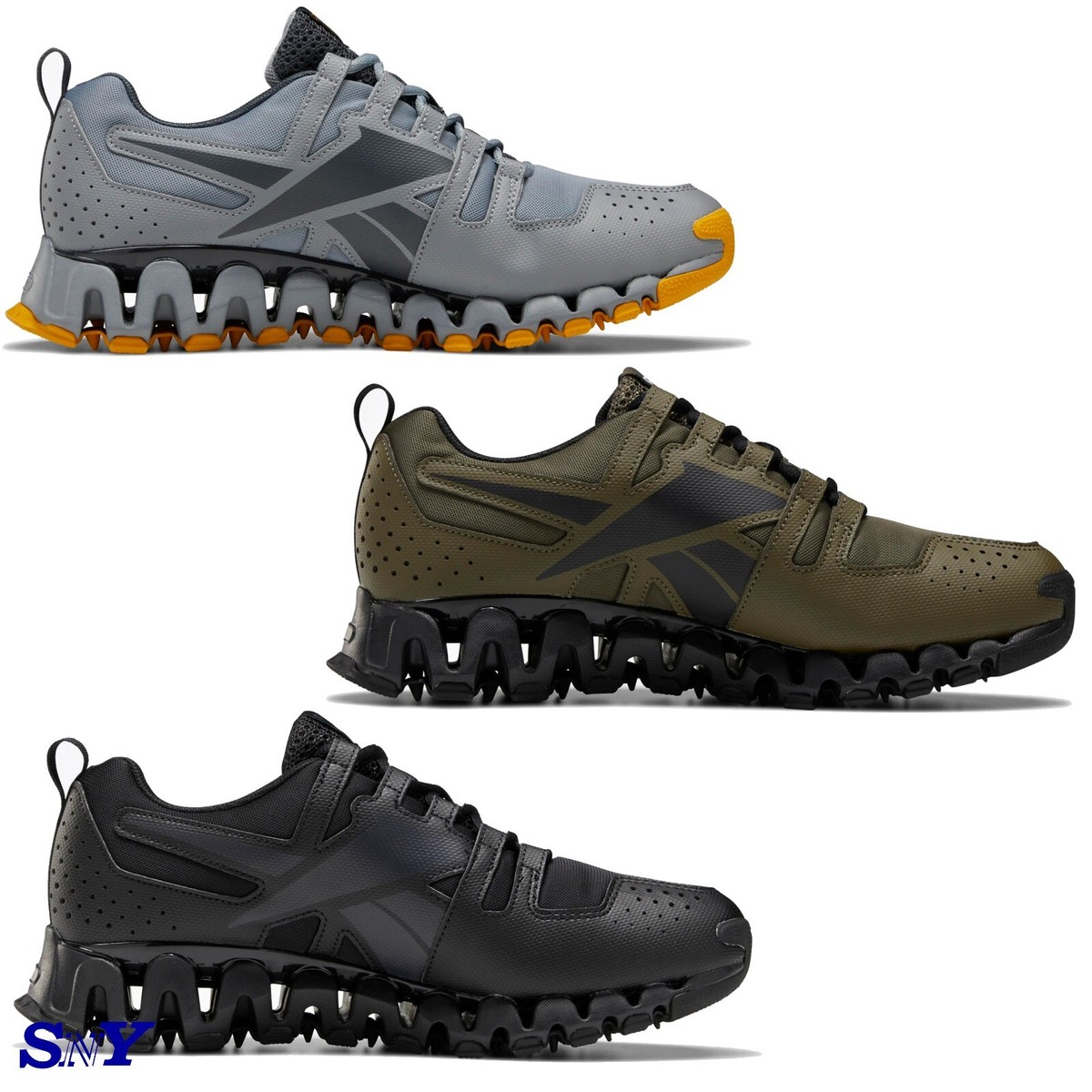 Reebok ZigWild Trail 6 Men\'s Sneakers US 8.5 Green Lace Up Running Shoes Reebok ZigWild Trail 6 Training Shoes for Men, Comfortable  main image 4