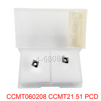 2PC CCMT060208 PCD CCMT21.51 Polycrystalline diamond carbide insert for aluminum