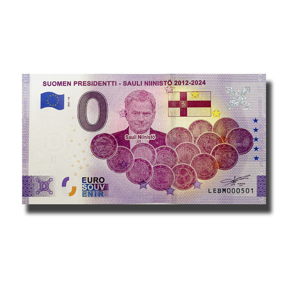 Euro Souvenir Finland LEBM 2021-12 S. Presidenti Sauli Niinisto