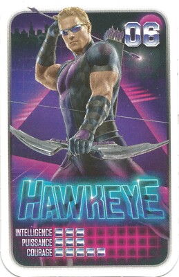 MARVEL CARD. SUPERHELDEN. LECLERC 2021. ERWECKE DEINE MACHT. HAWKEYE NR. 06