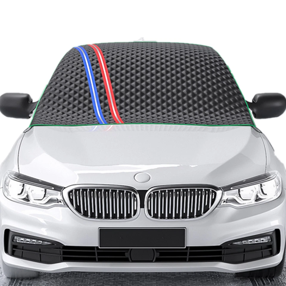 Cubierta de nieve para parabrisas delantera de coche de invierno al aire libre hielo escarcha protector parasol Foto 2 de 4