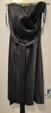 Editions satin Black cocktail dress new tags uk 10 no fees