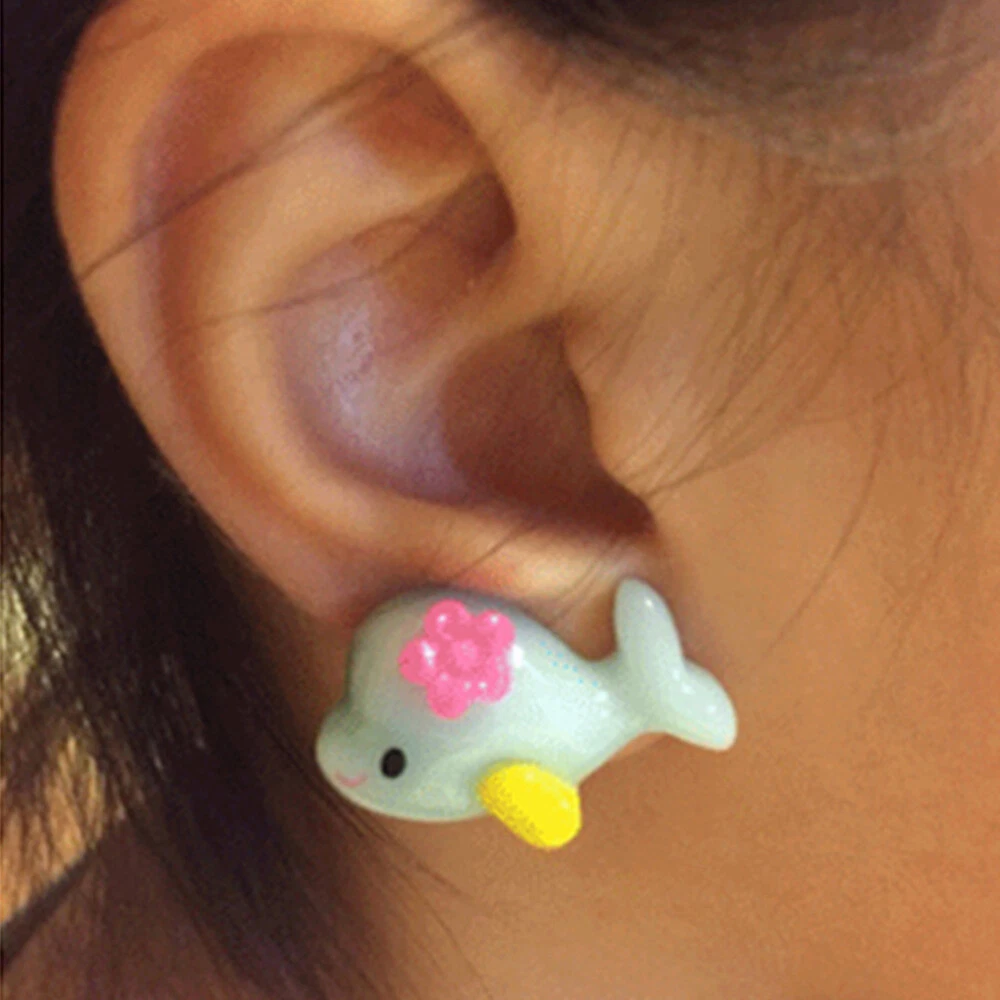Shark earrings hotsell claire's