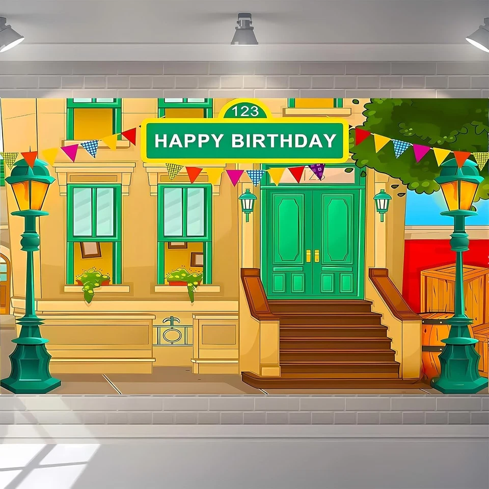 Фоновый баннер на тему первого дня рождения для вечеринки Elmo Back To School 7x5 футов - Изображение 4 из 4