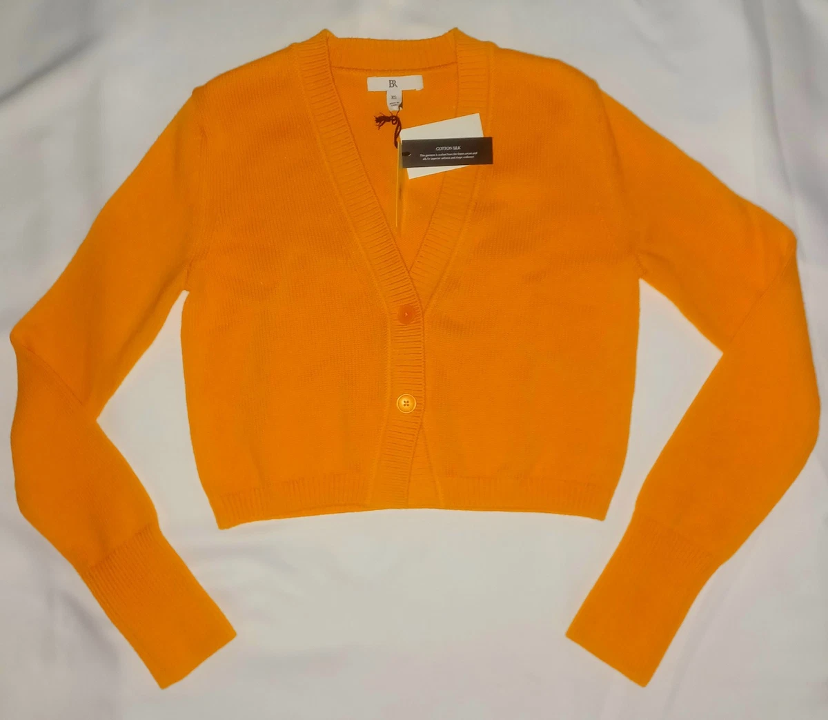 Cardigan Banana Republic Orange Et Blanc - Taille XS - Neuf Avec étiquettes