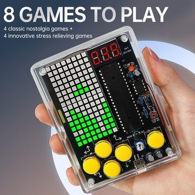 Electronic DIY 51 Microcontroller Game Console Kit Welding Toy Classic Component
