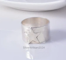 Sterling Silver Star Ring, handmade ring, 925 Silver star ring, Beautif All Size
