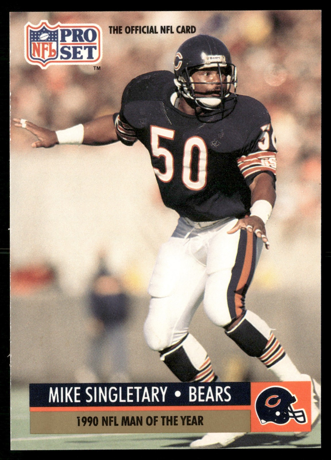 1991 Pro Set FACT Mobil #5 Mike Singletary