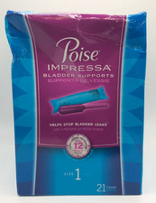 Poise Impressa Bladder Support Tampons, Size 1, 21 Count, 2029🎈FREE SHIPPING🎈