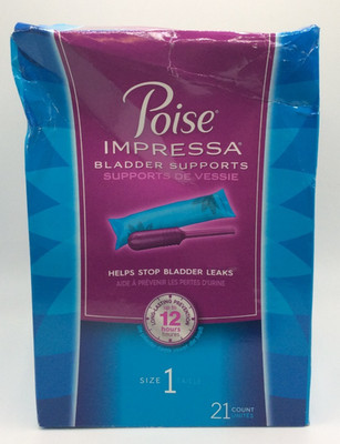 Poise Impressa Bladder Support Tampons, Size 1, 21 Count, 2029 FREE SHIPPING 