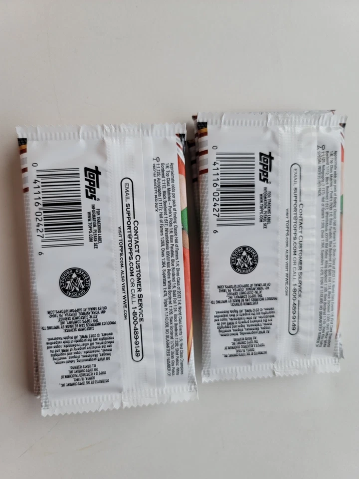 2012 Topps WWE wrestling Factory Sealed 7 Packs Lot - Image 4 of 4