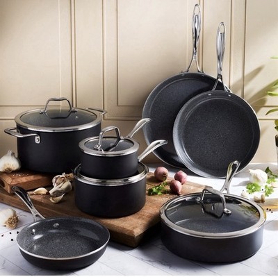 Henckels Capri Ceramic 11-piece Cookware Set Item 1911122 Nonstick Made In Italy