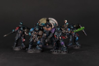 5 Men DEATHWATCH Kill Team Warhammer 40k PRO PAINTED Eavy Metal Style TOMB WORLD
