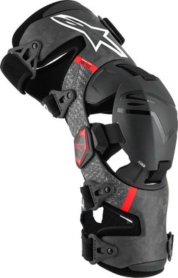 Alpinestars Supertech RK-10 Plasma Knieorthesen, schwarz/rot, S