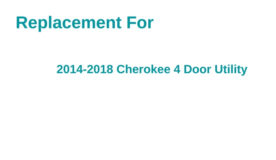 Cuarto de vidrio negro para ventana lateral izquierdo del conductor original para Jeep Cherokee 2014-2018 Foto 4 de 4