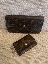 AUTH Louis Vuitton Monogram Sarah Long Bifold Wallet and Matching 6 Keys Holder!