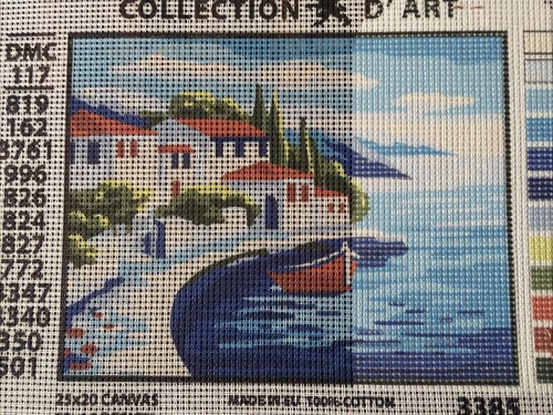Collection D Art Printed needlepoint tapestry   20x25 Cm  Canvas Only