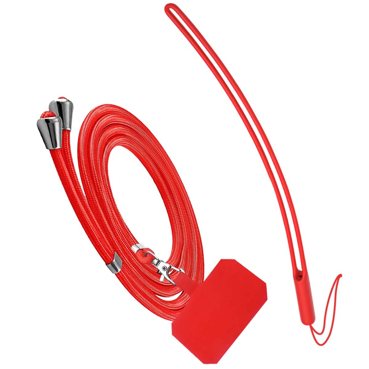 Coque en silicone rouge avec cordon pour iPhone 14 Jaym