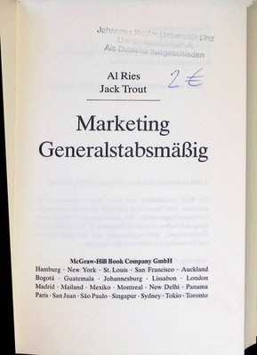 Marketing Generalstabsmäßig. Ries, Al und Jack Trout: