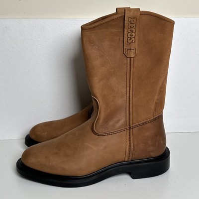 Red Wing 1105 Pecos Leather Work Boots Soft Toe Men's 8 EEE Tan