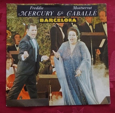 FREDDIE MERCURY and MONSERRAT CABALLE--BARCELONA--1987--POLYDOR--7''VINYL-P/S-EX