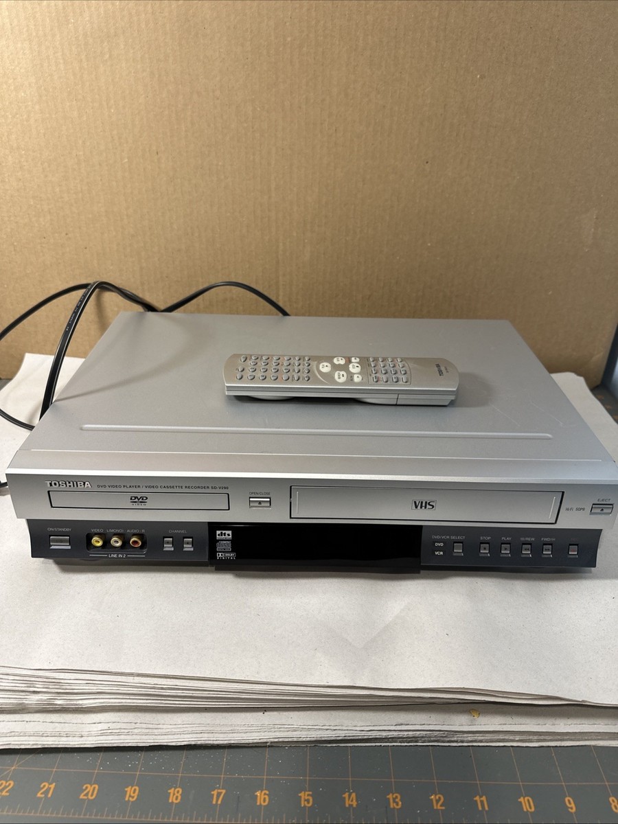 TOSHIBA SD-V290 VHS DVD Combo Video Cassette Recorder With Remote