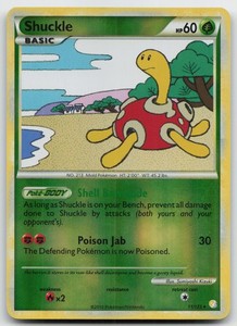 Pokemon tcg HeartGold SoulSilver #11/123 Shuckle RH Lightly played