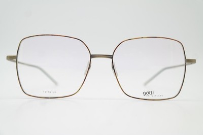 Brille Götti Switzerland DARIA Titanium Mehrfarbig Gold Oval Brillengestell Neu