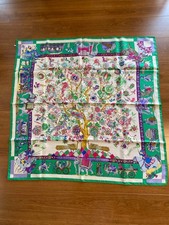 HERMES Carr 90 Silk Scarf Fantaisies Indiennes Enchanting India