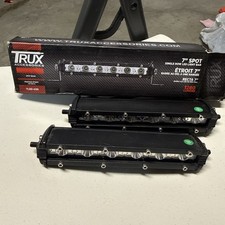 Tled-u36 Trux Accessories 7 Single Row Led Light Bar Spot Beam 1280 Lumens