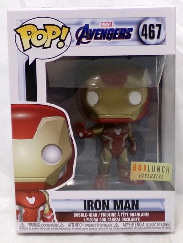 Funko Pop! 467 Iron MAn Marvel Avengers Endgame Box Lunch Exclusive Vinyl Figure