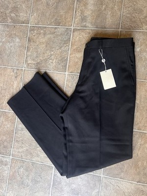 VTG Mani Giorgio Armani Men s Pants, Sz 34, Black 100% Wool, Italy 80 s Unhemed