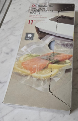 Ambiano Vacuum Food Sealer Bags 11  X 6 . 2 Rolls