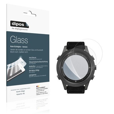 2x Schutzfolie für North Edge Apache 46 matt - Anti-Shock 9H Folie dipos Glass