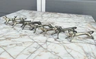 Antique Set of 7 Knife Rests Animal forms Silver Plated - French ? Fine Casting