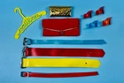 Barbie and Friends Accessories Japan Vtg 1960s PAK Purse Belts Open Toe Heels