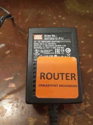 MEANWELL Power Adapter 25W GST25U12-P1J 12V 2.08A